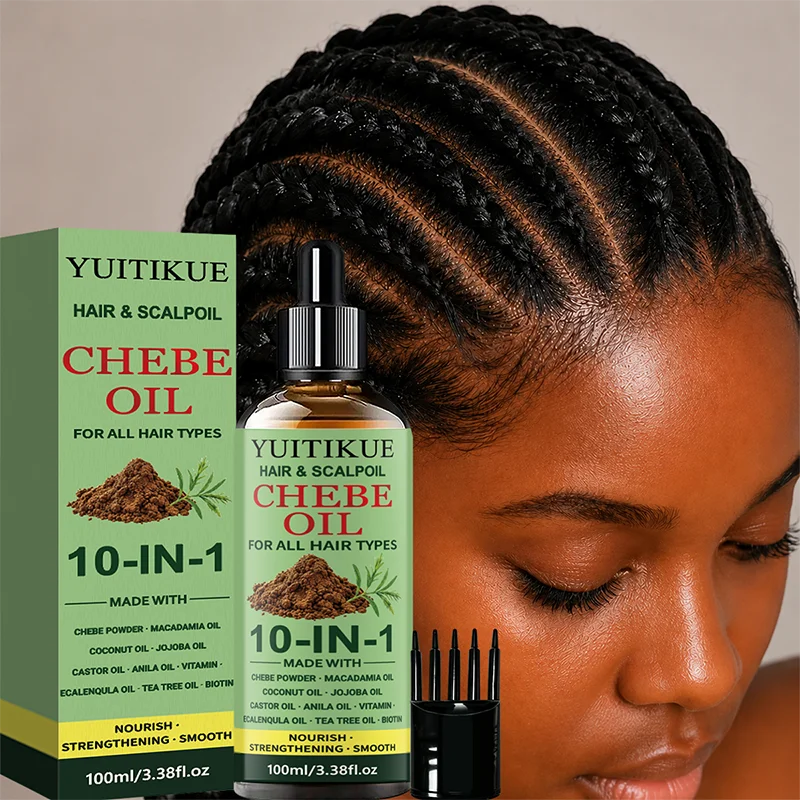 YUITIKUE Chebe Oil 10 IN 1 Hair & Scalp Oil 100ml - Nourish Strengthen Grow Smooth & Shine