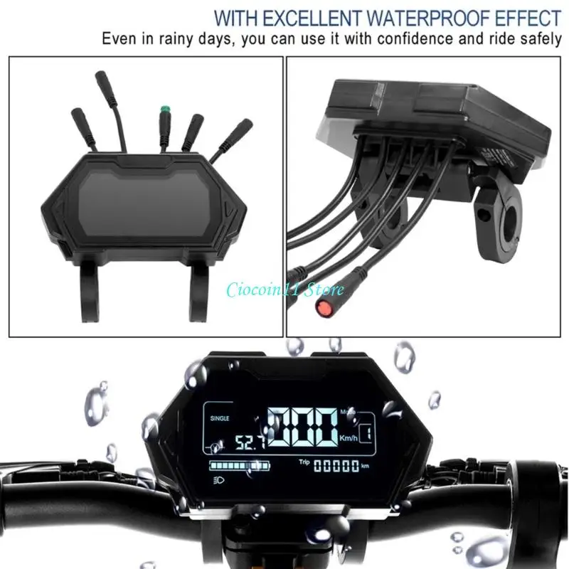 

Y1UB Quick Release Mounting Water Resistant Scooter Display Panel for KukirinG3Pro