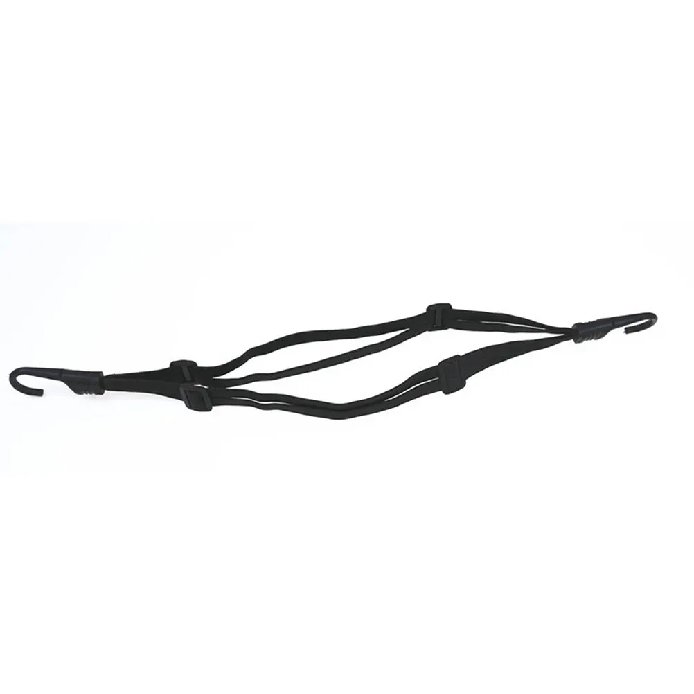 2 Hooks High Strength Steel Wire Reinforced Luggage Strap for Bikes Electric Scooters Motorcycles Elastic Bungee Net Belt