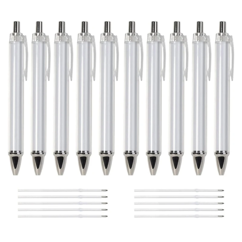 10Pcs Sublimation Pen Ballpoint Pen for Heat Transfer Smooth to Write