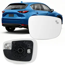 Heating Side Mirror Glass Clear Lens Door Wing Rear View Mirror with Blind Spot for Mazda CX-5 CX-9 2017 2018 2019 2020-2023