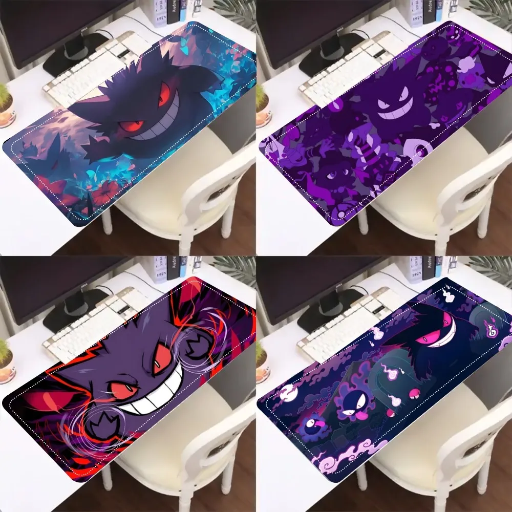 Japan Anime P-Pokemon G-gengar Mouse Pad Laptop Gaming Accessories Mousepad Large Desk Mat Computer Gamer Keyboard Rug Carpet