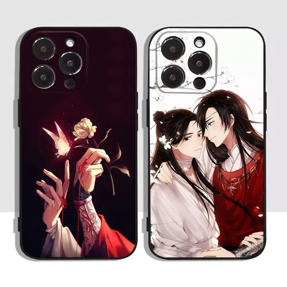 

Heaven Official Blessing TGCF Phone Case for Apple iPhone, 13, 14,13,12,11,XS,XR,X,8,7,Pro,Max,Plus, Mini Silicone Cover, Black