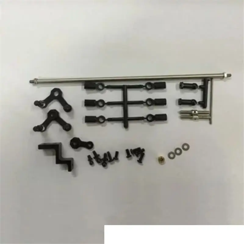 

1/14 RC MAN Trailer R470 R730 Drag Head Truck 8*8 Linkage Steering Rod Set for RC LESU upgrade RC Tractor Truck