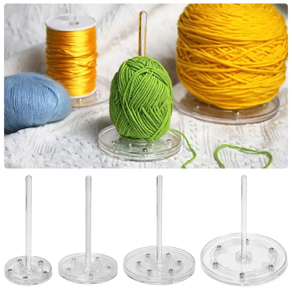 Plastic Yarn Axis Frame Detachable Rotatable Knitting Tool Portable Anti-tangle Yarn Ball Spool DIY Yarn Crafts