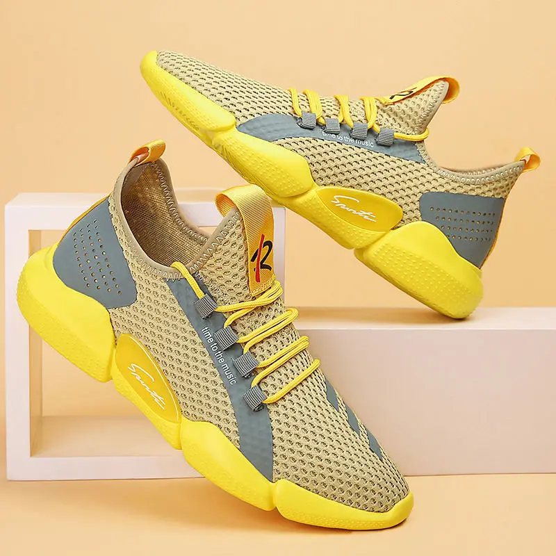 

Breathable Sports Shoes for Men, Casual Board Shoes, Versatile Tennis Shoes, Korean Style, Spring and Summer 2022