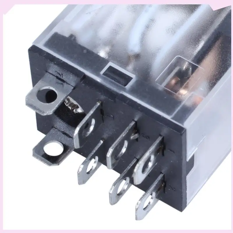 B24B 5X JQX-13F LY2 DC 12V Coil 8-Pin DPDT Relay Elektromagnetik LED Hijau