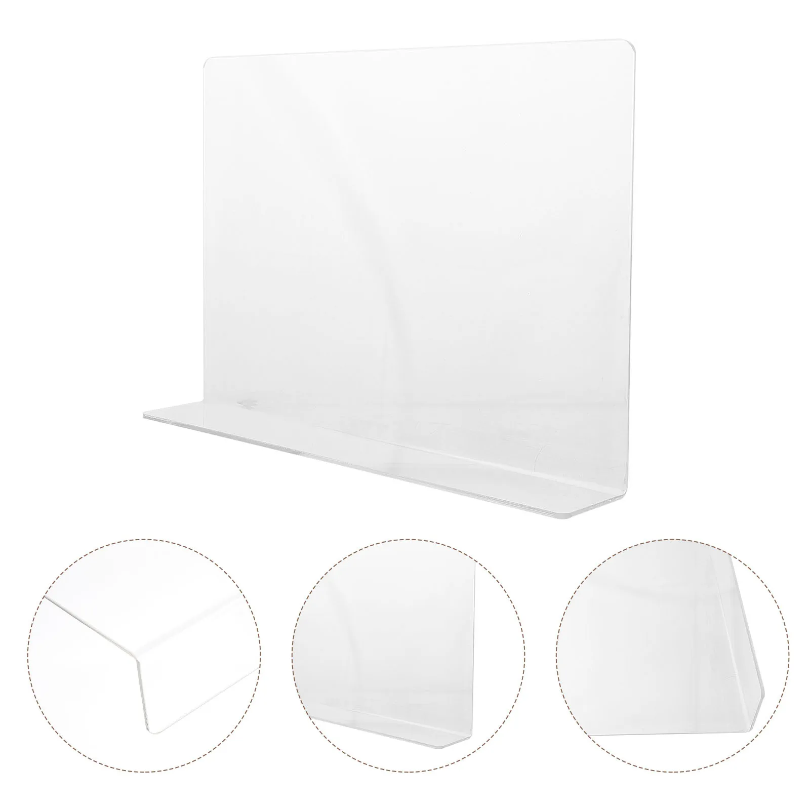 

Acrylic Sink Splash Guard Water Anti-Splashing Baffle Board For Kitchen Bathroom Bathtub Countertop Easy Install