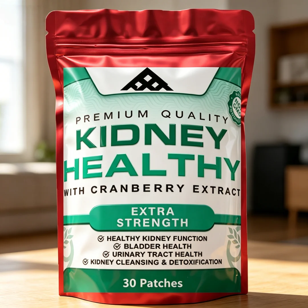 Cranberry Extract Kidney Patches - Urinary Tract & Bladder Cleansing Detox Supplement - 30 Patches