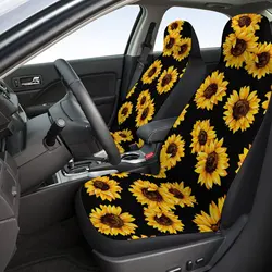 Creative Fashion Personality Sunflower Printing Car Universal Seat Cover Car Interior Accessories Seat Cover Car Supplies