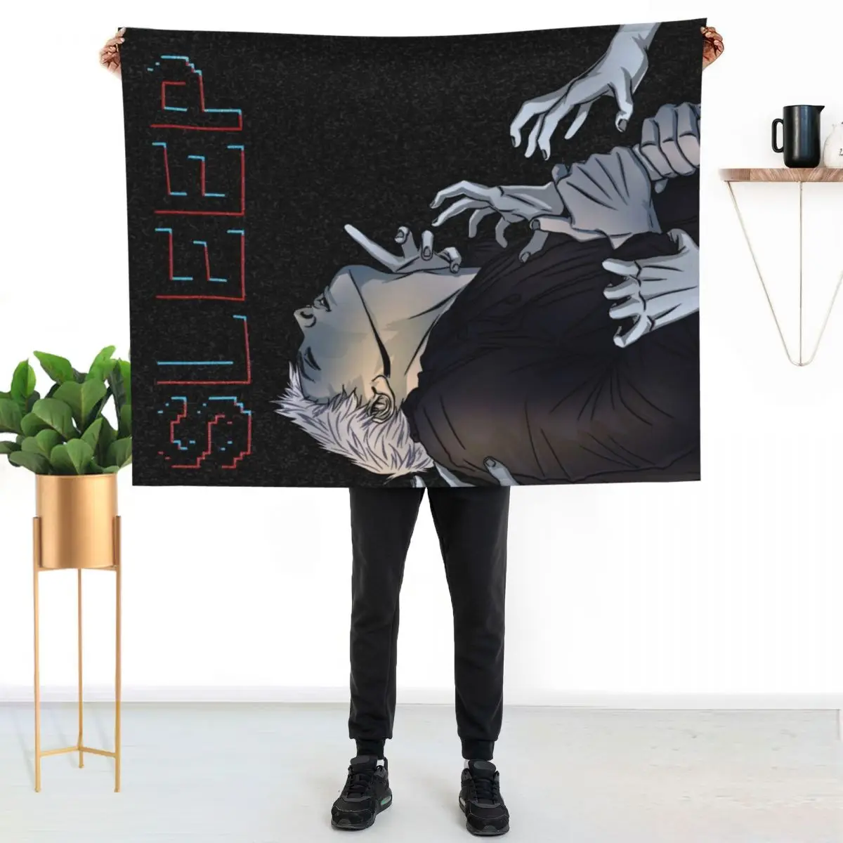 It Feels As If Somebody Was Gripping My Throat Throw Blanket For Sofa Thin Soft Cute Sofas Personalized Gift Warm Blankets