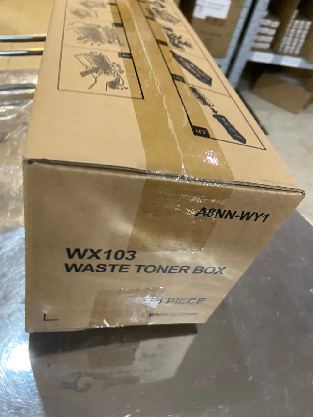 

1pcs WX-103 A4NNWY1 Waste Toner Container for Konica Minolta C224 C284 C364 C368 C454 C554 C458 C558 C658 C220 C221 C258 C280