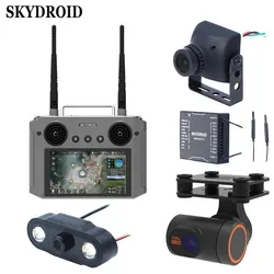 Skydroid H12 12-Channel 2.4GHz Integrated 1080P Video Remote Control With Rreceiver, PIX Data Cable, and Optional Camera