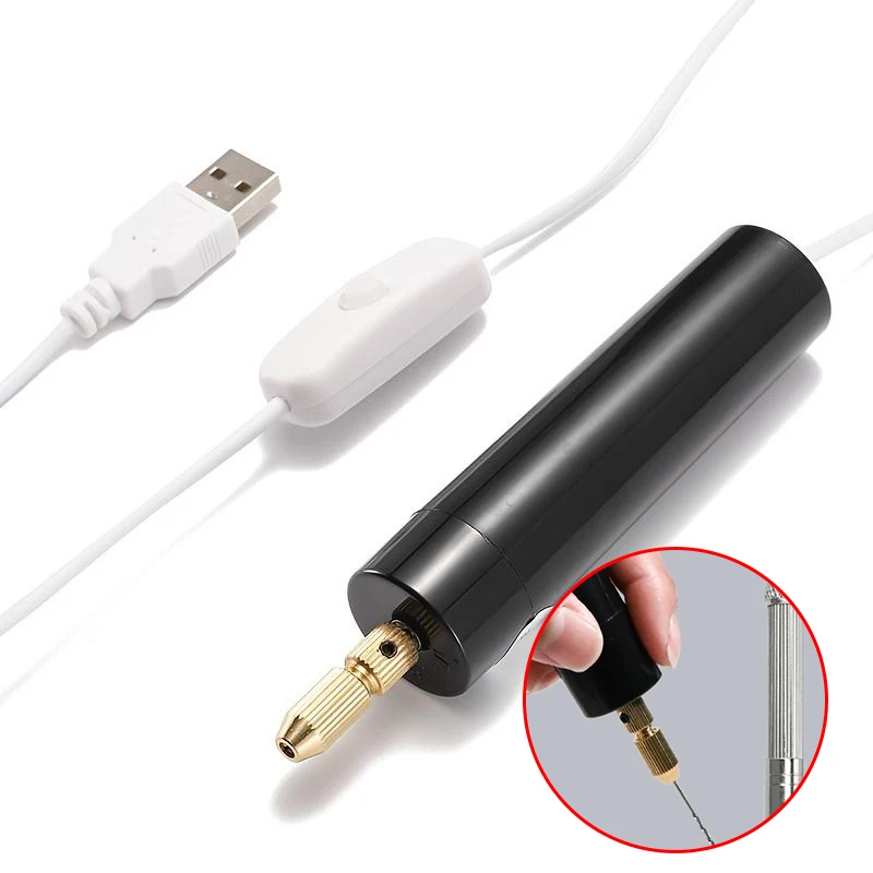 

Handheld Mini Electric Drill DIY Electric USB Electric Drill Tools For Epoxy Resin Jewelry Making Wood Craft Engraving Pen Tool
