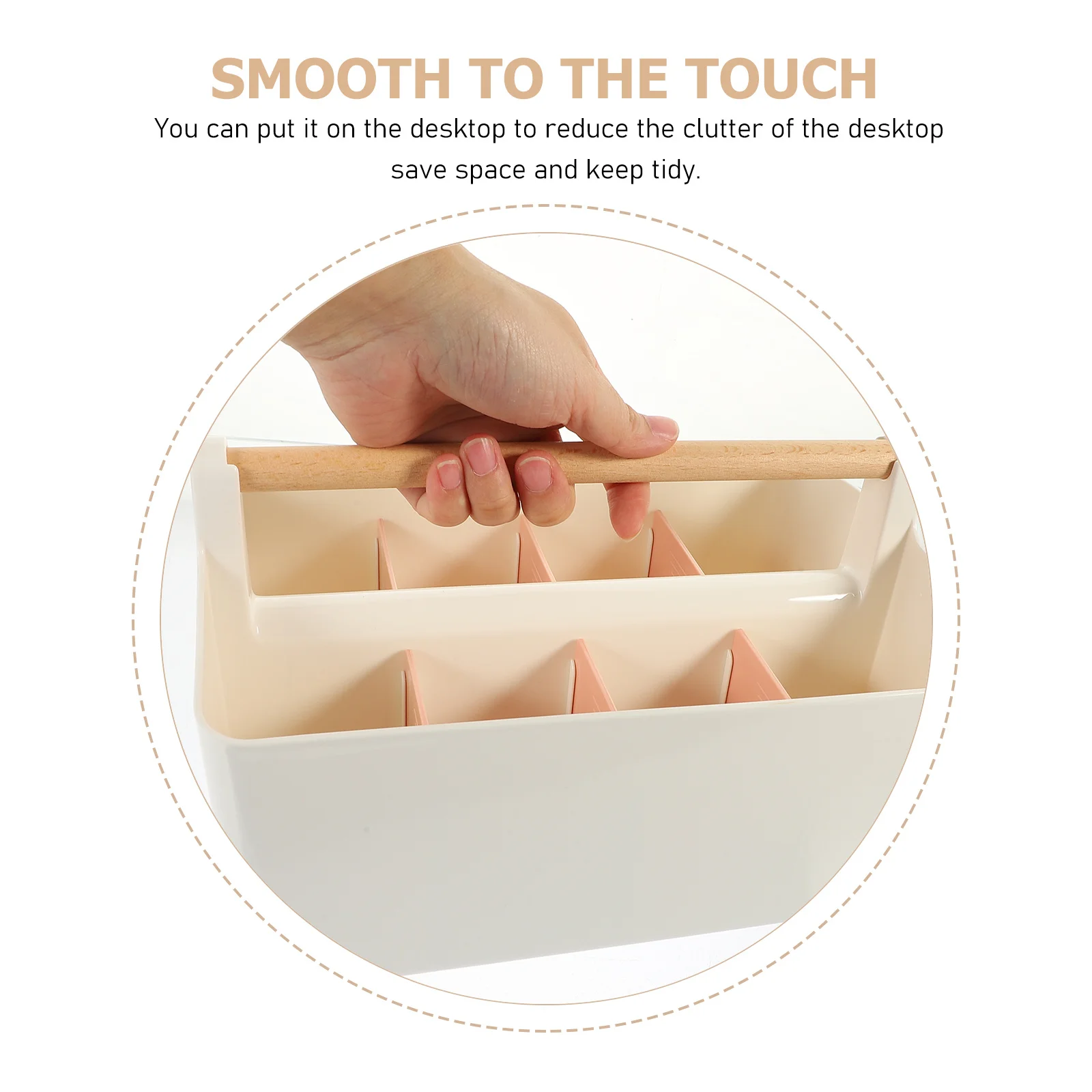 Desktop Organizer Box Multi-Grid Design Storage For Office Home Bathroom Makeup Brush Holder Stationery Sundries