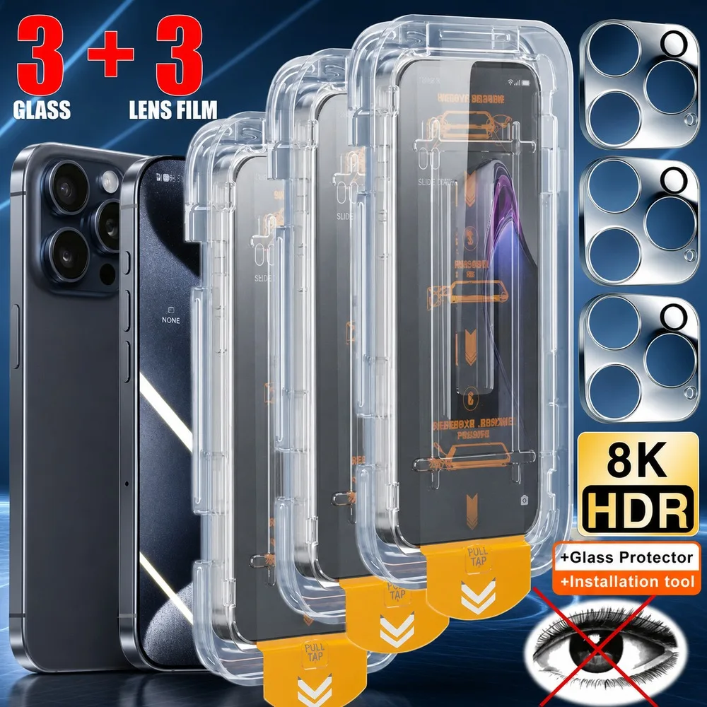 3+3PCS Privacy Tempered Glass For Samsung Galaxy F13 F14 F15 F16 Anti Spy Screen Protector For Samsung Galaxy F17 F22 F23 F34