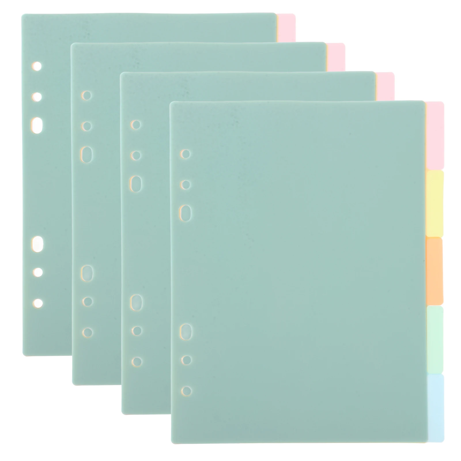 

20 Pcs Binder Divider Tabs Colorful Index Board Notebook Pages Loose Leaf Dividers Plastic Separators Notebook Accessories