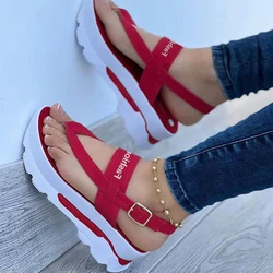 Women Sandals Fashion Summer Shoes Women Heels Sandals Wedges Flip Flops Women Low Platform Sandals Heel Shoes Women's Footwear