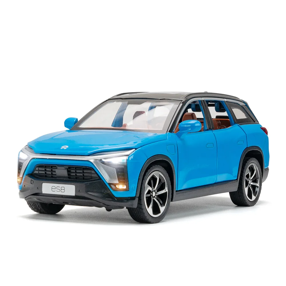 

Simulation 1:24 New Energy ES8 Alloy New Energy Vehicle Model Ornament with Sound and Light Toy