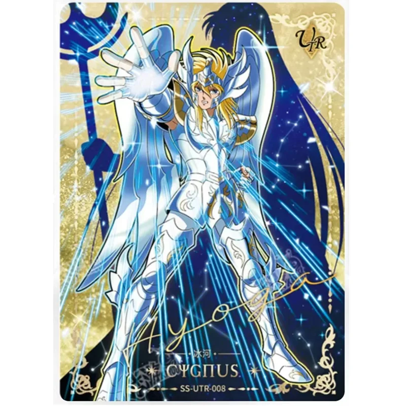 KAYOU Genuine Saint Seiya Card Collection Card Toy Seiya Purple Dragon Hyoga Shun Ikki Limited UTR Single Card Children Toy Gift