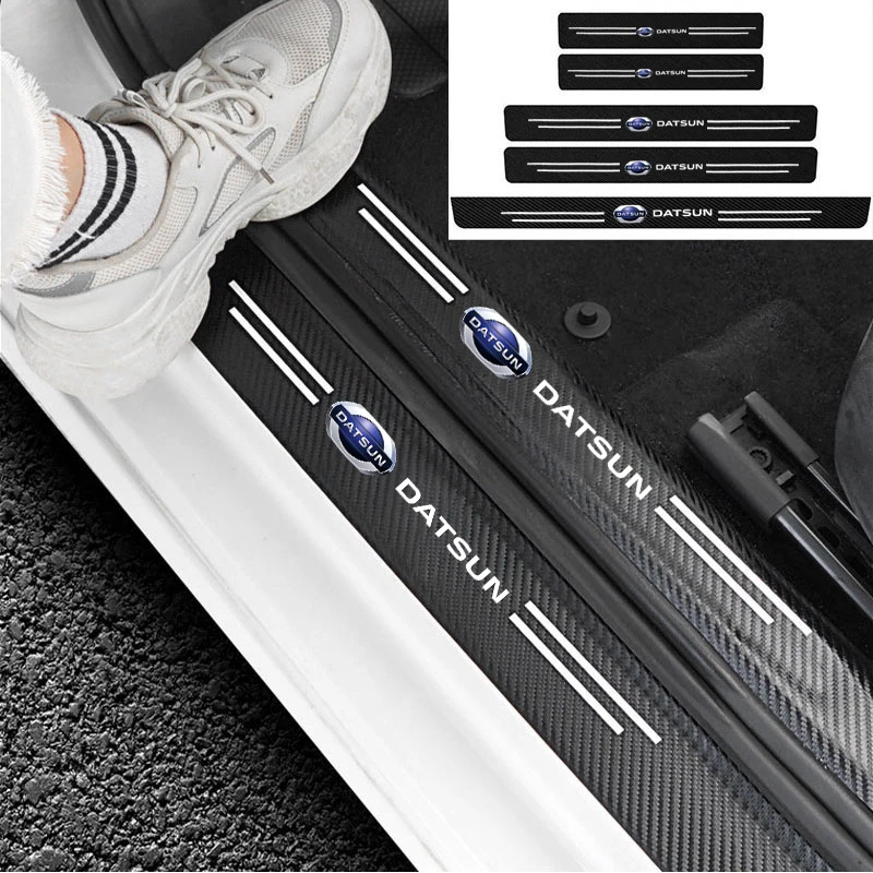 ملصقات عتبة باب السيارة لنيسان داتسون كروس زد بيك اب 1200 12oy 204z 620 280z GO I GO + Mi-DO on-DO Redi-GO ملحقات #1