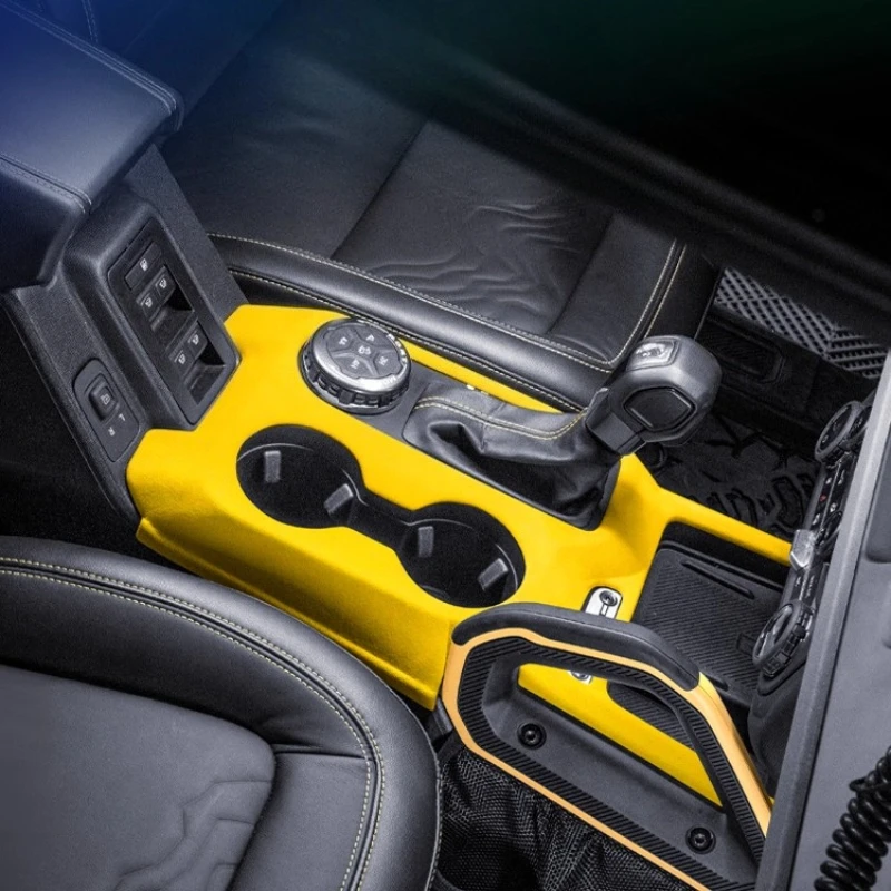 

For ‌Ford Bronco Central control gear shift decorative frame air conditioning button glass lift switch protection car interior