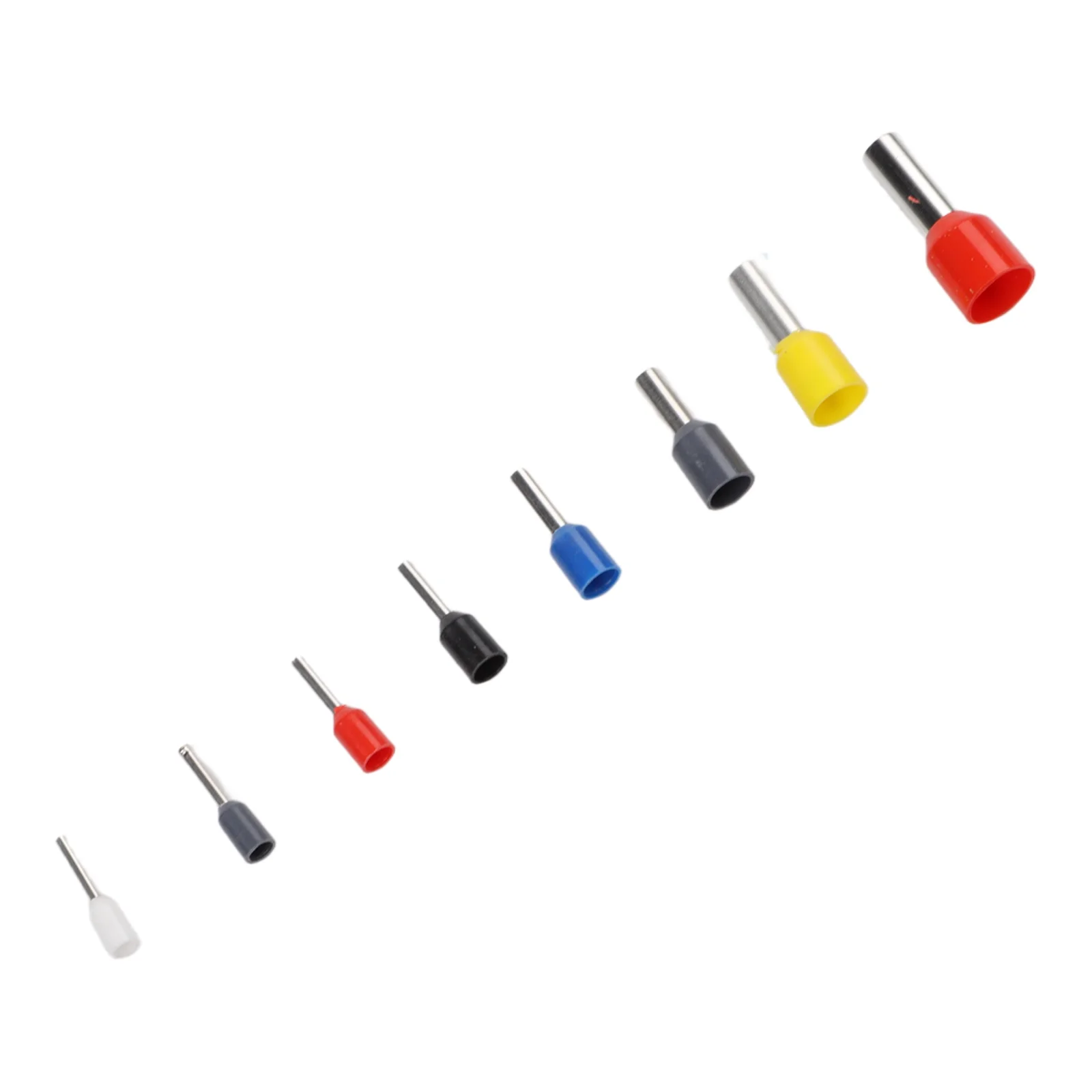 Wiring Ferrule Connector Set Ferrule Set Red Crimp Terminals Color-Coded Boxes Electrician Tools Insulated Wire End Sleeves