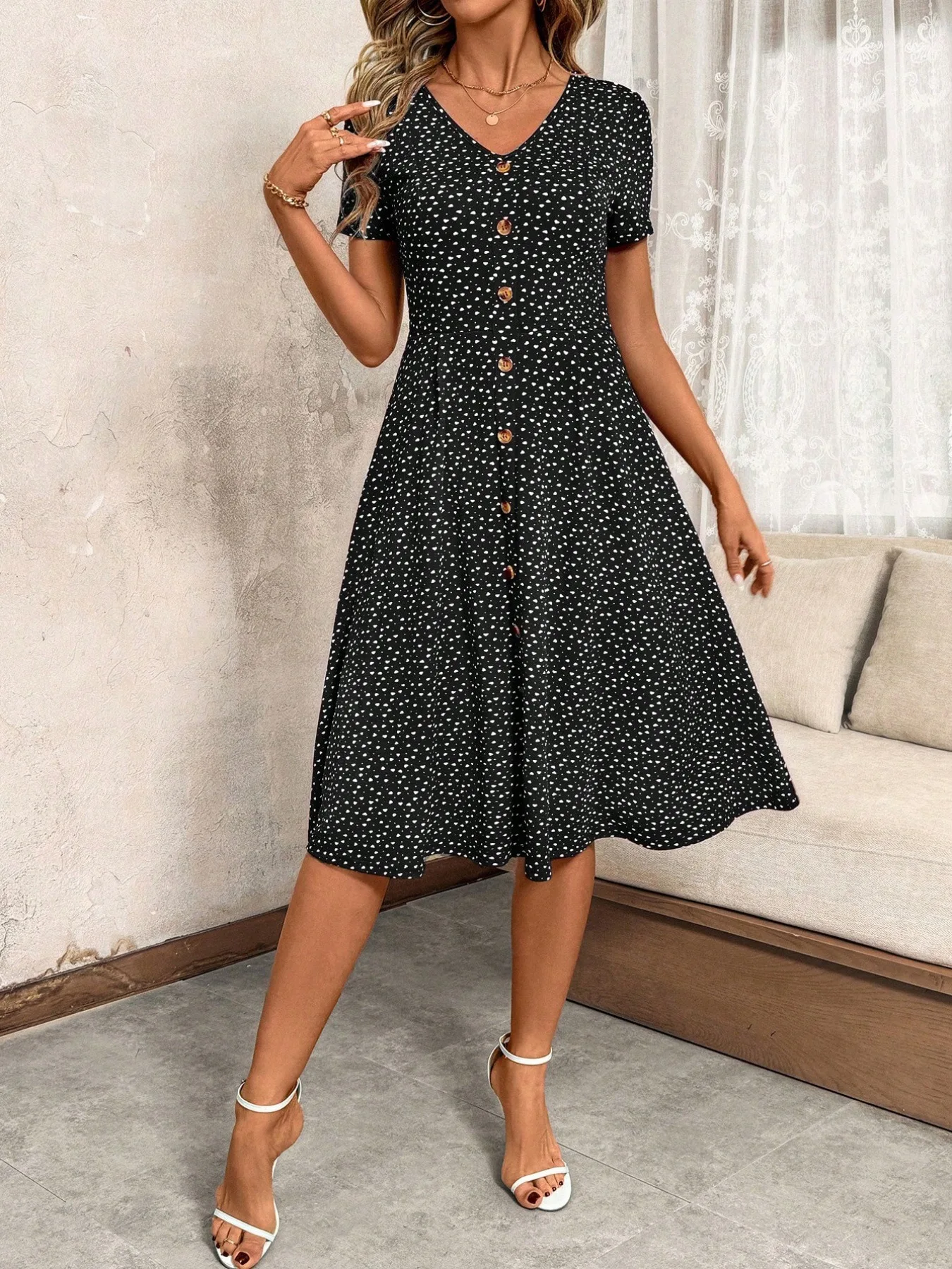 Thumbnail 3 - #52 Popular Womens Midi A-Line Dress Choices