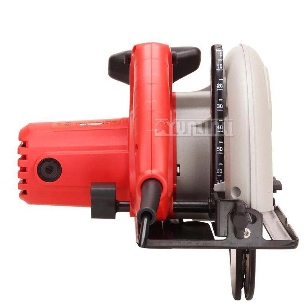 Scie circulaire portable pour le travail du bois, machine de découpe, calcul, 7 pouces