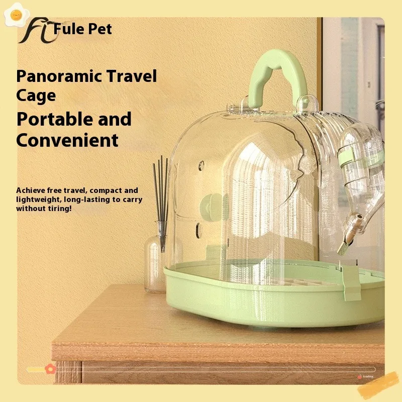 

Высококачественная прозрачная портативная клетка для птиц для корелл, попугаев, путешествий и домашнего использования, переноска для птиц