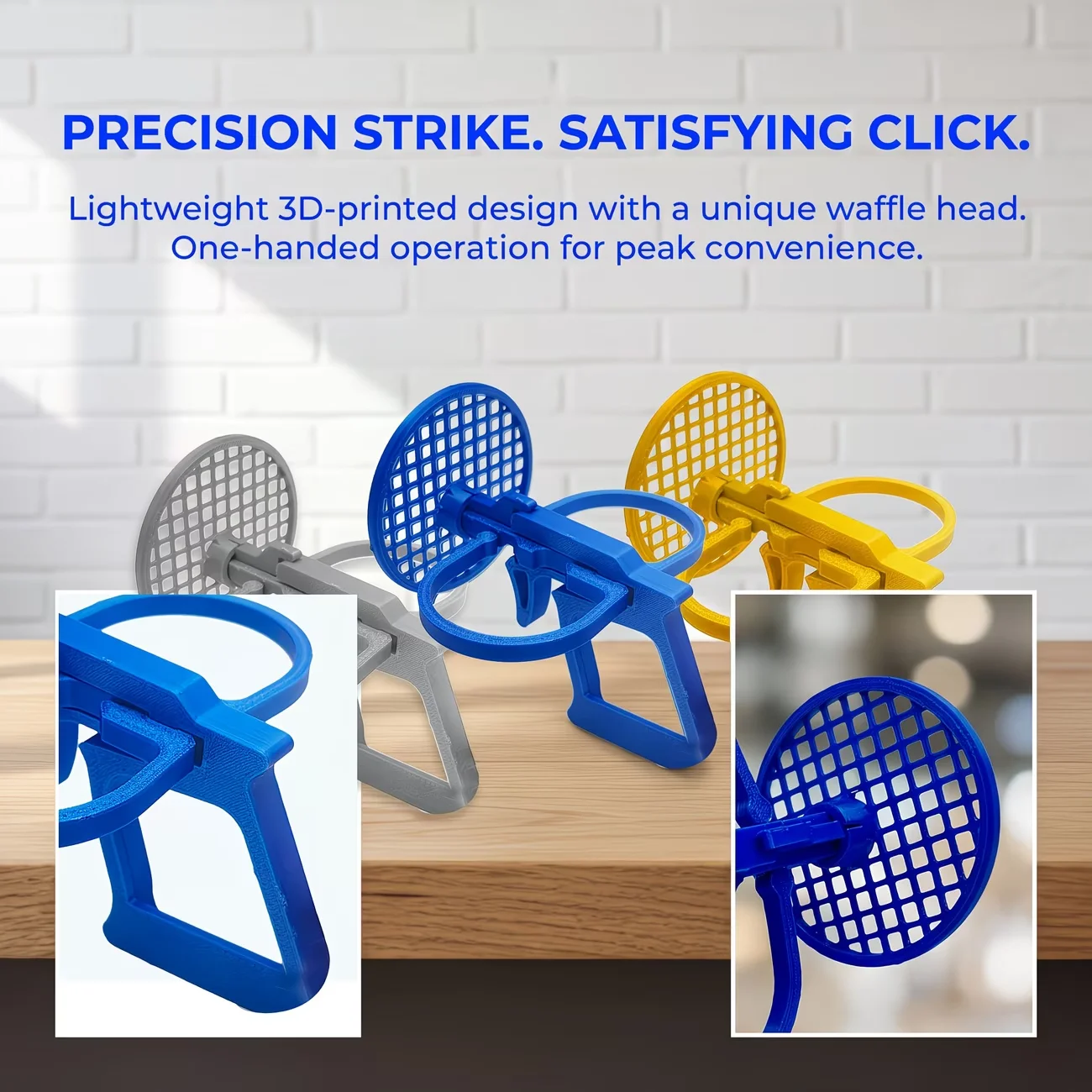 Catapult Fly Swatter Launcher Creative Single Handed Operation Precision Fly Killing Tool Fun Home Garden Desk Gadget