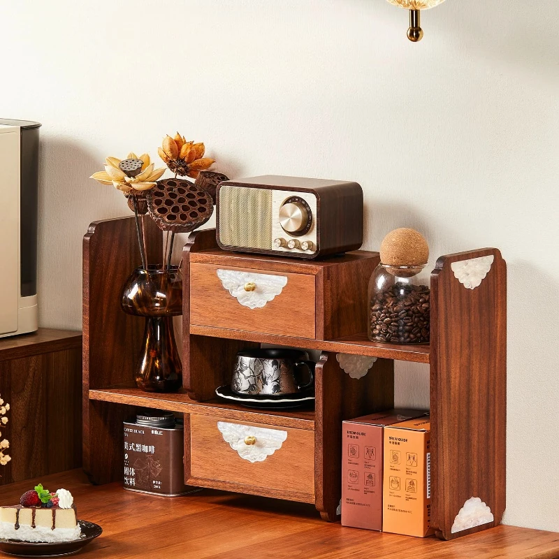Rak Penyimpanan Meja Kayu Soli - Coffee Tea Organizer ulasan dan harga