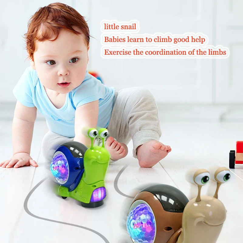 Wagging Nodding Snail Kids Flashlight Projector Wobble Toys for Babies Educational Toys for Kids Early Education Projectors Toy