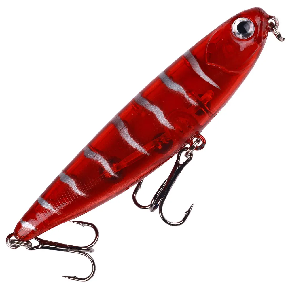 العائمة قلم رصاص الصيد إغراء المشي الكلب 9 سنتيمتر-11.5 جرام سطح الطعم عاكس العائمة الطعم ل قاروص البحر صيد السمك