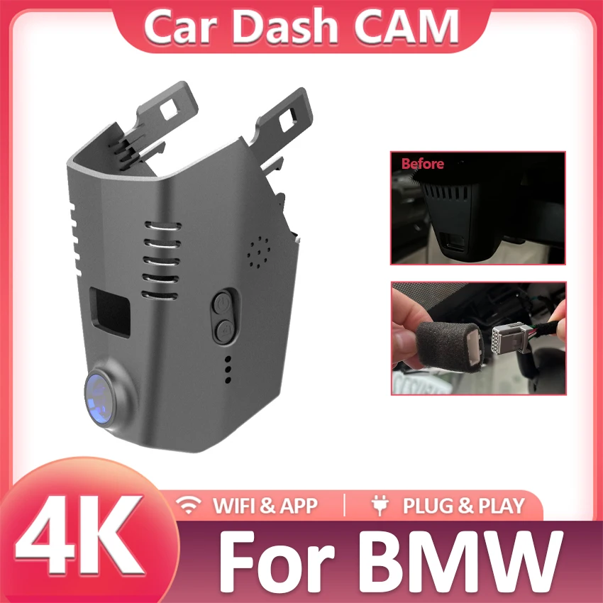 

Plug and play Wifi Car DVR Dash Cam For BMW 520d 528d 525d 525i 530d 530i 535i 535d 540i 540d 5 7 Series g30 g11 g12 Dashcam 4K