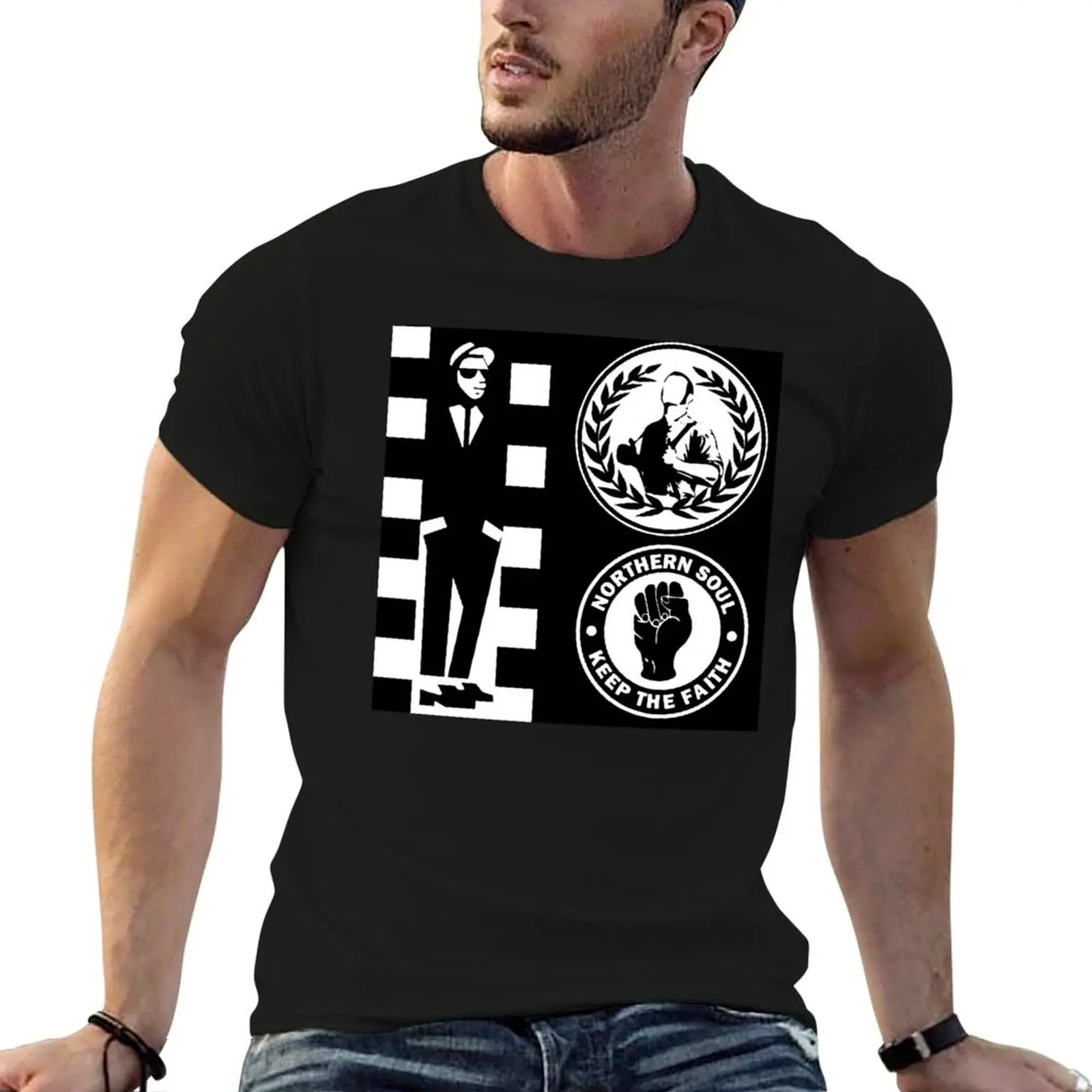 

2Tone, Skinhead and Northern Soul T-Shirt t shirts for man slim fit man graphic t shirt T-Shirt