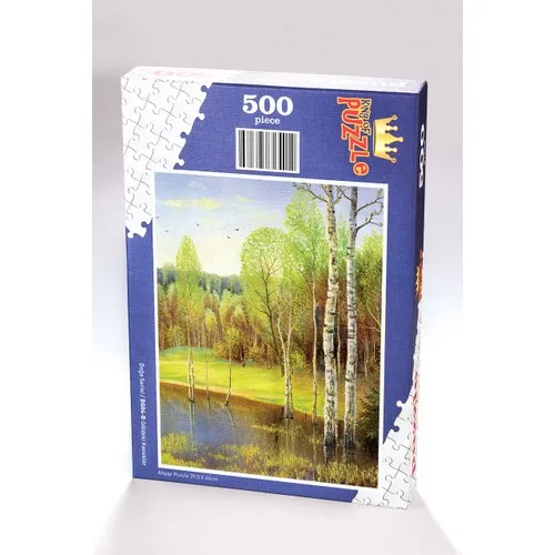 King Of Puzzle Göldeki Poplars Wooden Jigsaw Puzzle 500 Pieces (DG04-D)