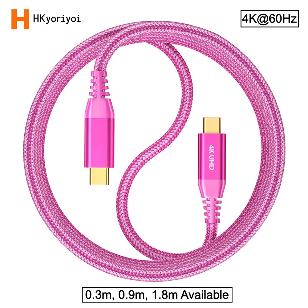20Gbps USB C Monitor Cable Data USB 3.2 Gen 2x2 100W Fast Charging 4K@60Hz Display For iPhone 17 16 15 For MacBook For iPad Pro