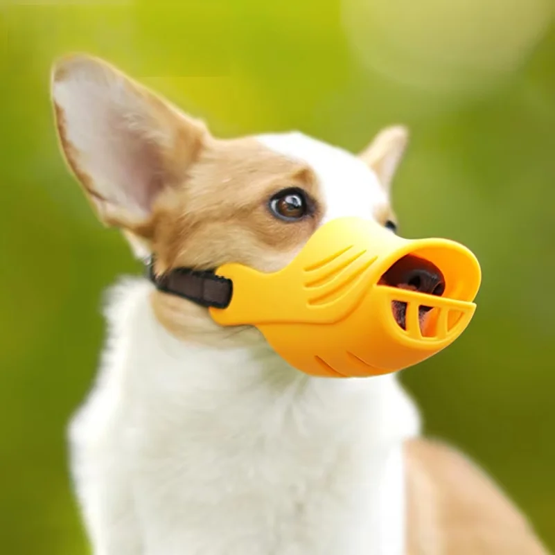 Benepaw Soft Silicone Dog Muzzle Adjustable Breathable Comfortable Lightweight Puppy Pet Mouth Cover Prevent Barking Biting