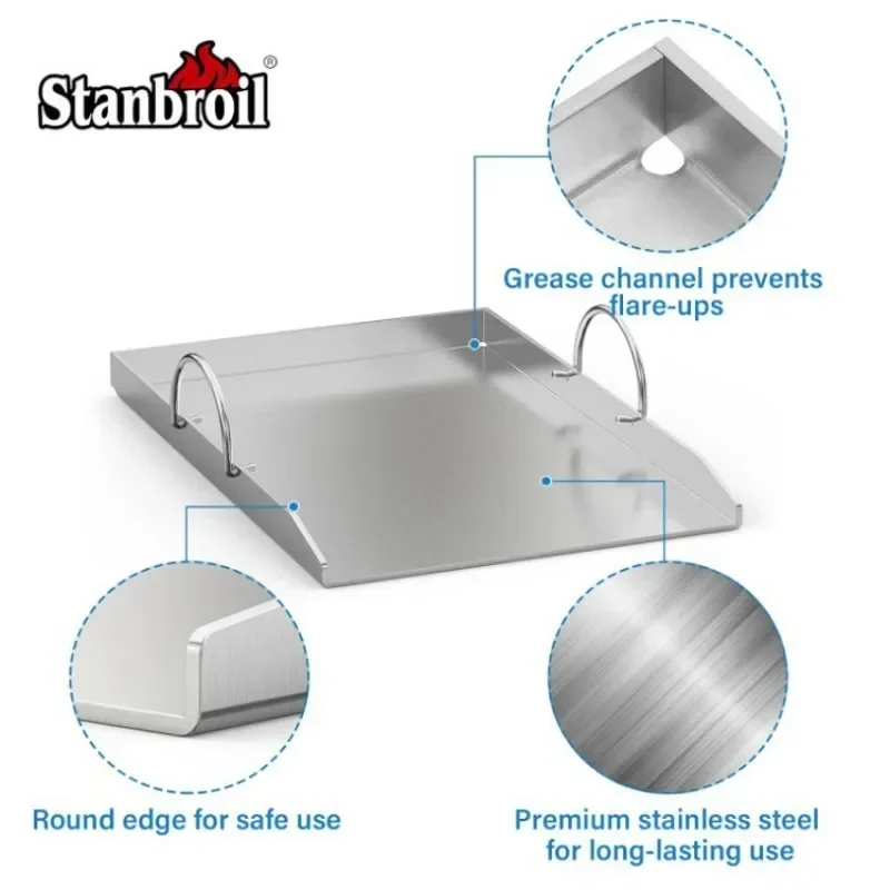 Stainless steel baking tray with bracket replacement for
