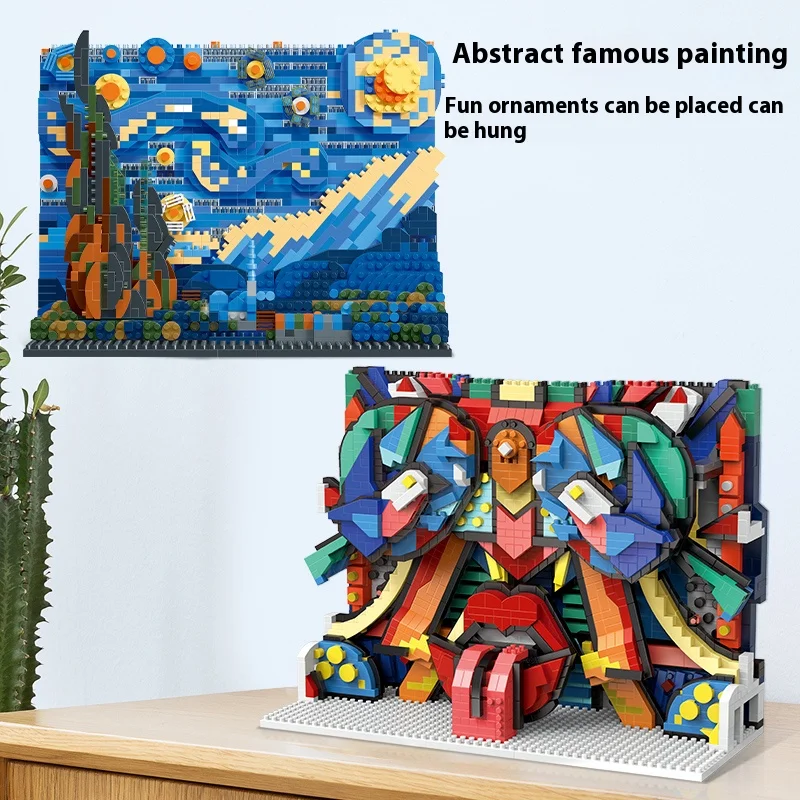 

Abstract Sky 3D Building Blocks Set - 3188pcs, Fine Details, ABS Material, DIY Art and Decoration, Perfect Gift for Adults and A