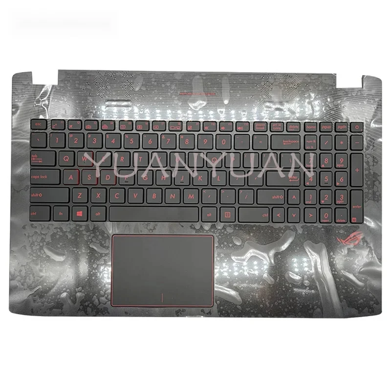 Nuevo para gl552 gl552vx gl552vw gl552vl, cubierta superior del reposamanos con teclado retroiluminado y panel táctil
