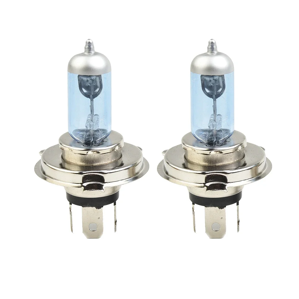 

2 Pcs Car Xenon Headlights High Brightness Super White Lamps Blue Shell Halogen Bulbs Light H4 100W 12V 6000K Lamps Accessories