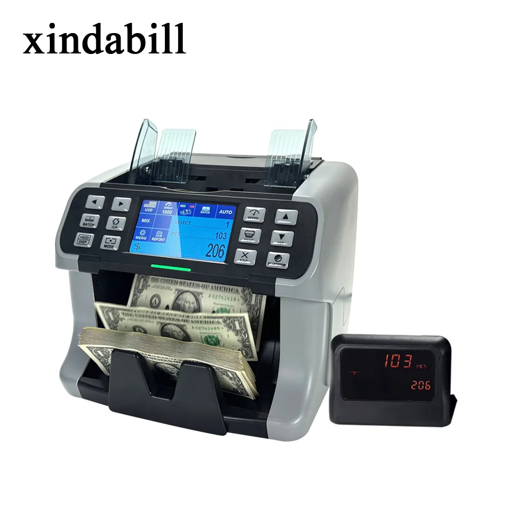 2026 SELL Máquina clasificadora de billetes y detector de efectivo de alta calidad para uso bancario, compatible con monedas de Pakistán, Perú, EUR y CIS, con capacidad de conteo mixto.