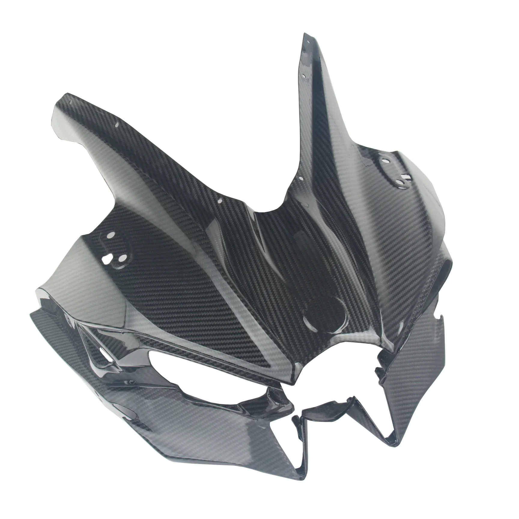 motorcycle body parts 100% FULL Carbon Fiber Nose Fairing/Front Fairing For Kawasaki Ninja H2 2015+