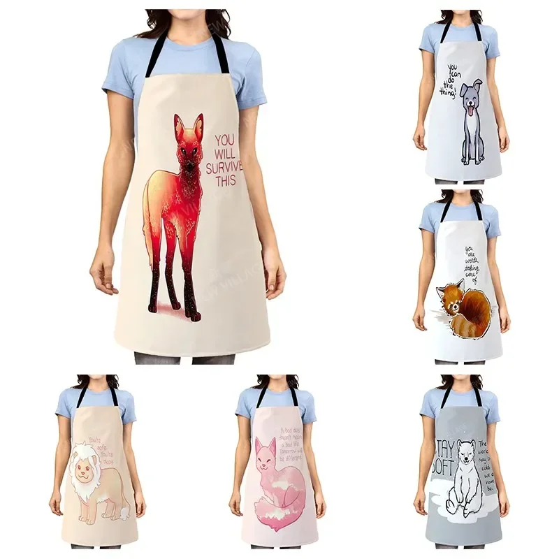 Aesthetic Women kitchen apron kids original Children Waterproof girl  princess waiter work apron oil proof cartoon kawaii cute