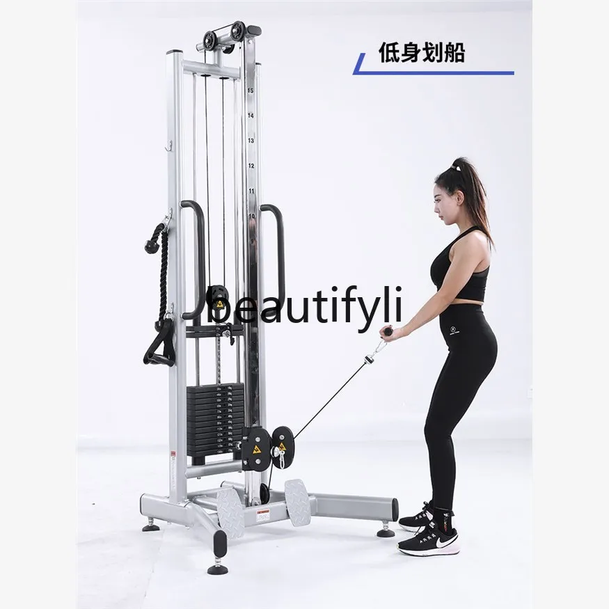 

Unilateral flying bird gantry trainer high pull low pull rowing home fitness multi-function