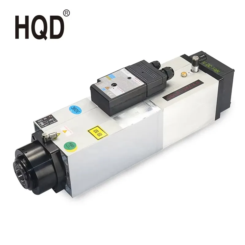 

4.5KW ISO30 air Cooling Atc Spindle Motor GDL51-30-24Z/4.5 HQD air Rotary Motor for Cnc Machine