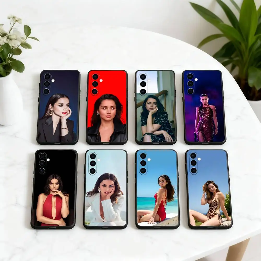 

Famous actress A-Ana de A-Armas Phone Case For Samsung Galaxy A73,A72,A71,A70,A53,A52,A51,Others Soft Black Cover