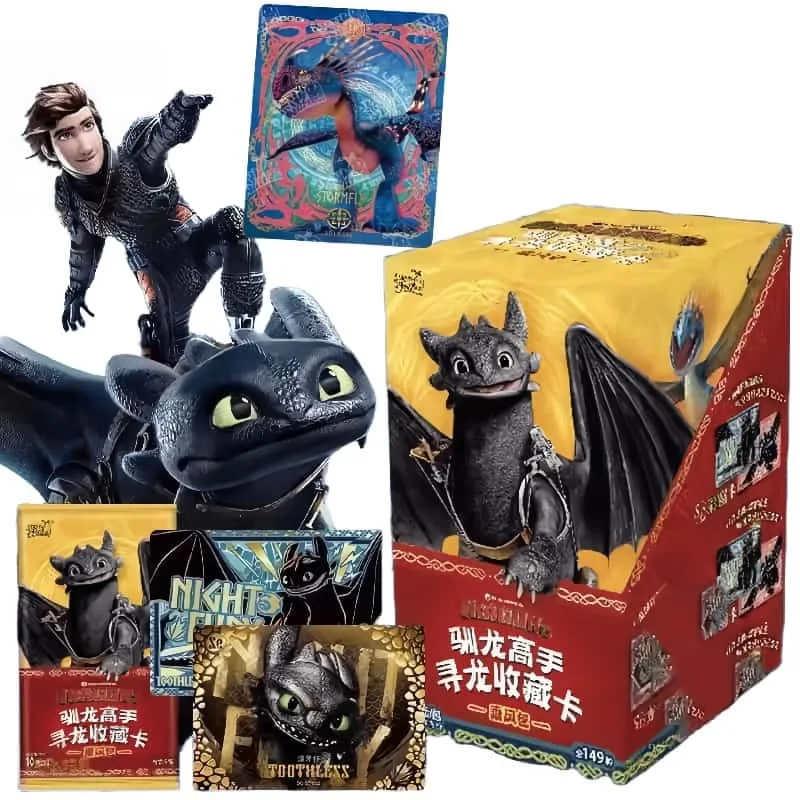 

KAYOU Genuine How To Train Your Dragon Card Dragon Hunt Wind Rider Pack Movie Anime Collection Card Toys Gifts for Fans & Kids